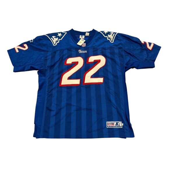 Vtg 90's Starter New England Patriots Dave Meggett #22 Authentic NFL Jersey 52 - Picture 1 of 8